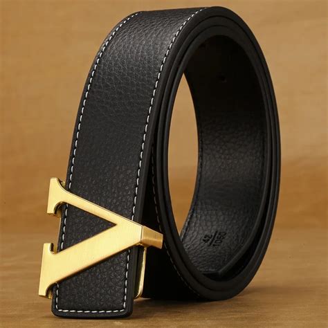 lv belt aliexpress|Leather Luxury L V Belt .